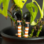 Set of 2 Witch Leg Plant Pot Ornaments, Fun Garden Accessories - Gardening Accessories by Jones Home & Gifts