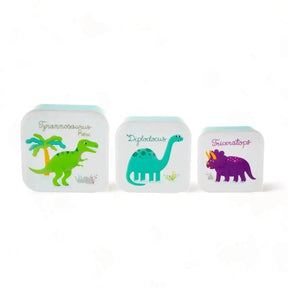 Set of 3 Roarsome Dinosaurs Lunch Boxes by Sass and Belle