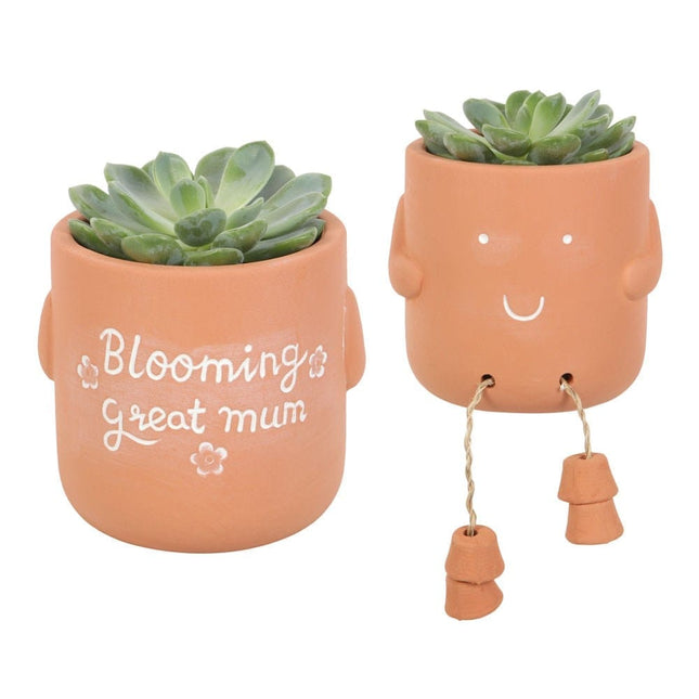 Sitting Plant Pot Friends - Blooming Great Mum - If Friends Were Flowers - Pots and Planters by Jones Home & Gifts