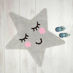 The Fashion Gift Shop: Sleep Tight On A Starry Night With Our Sweet Dreams Grey Star Rug by Sass and Belle, Bedroom Rugs