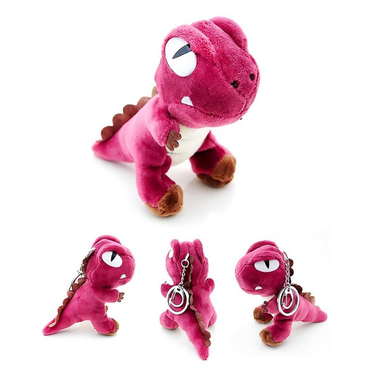 Soft Cuddly T-Rex Dinosaurs Boys Girls Backpack Charm Keyring by Fashion Accessories