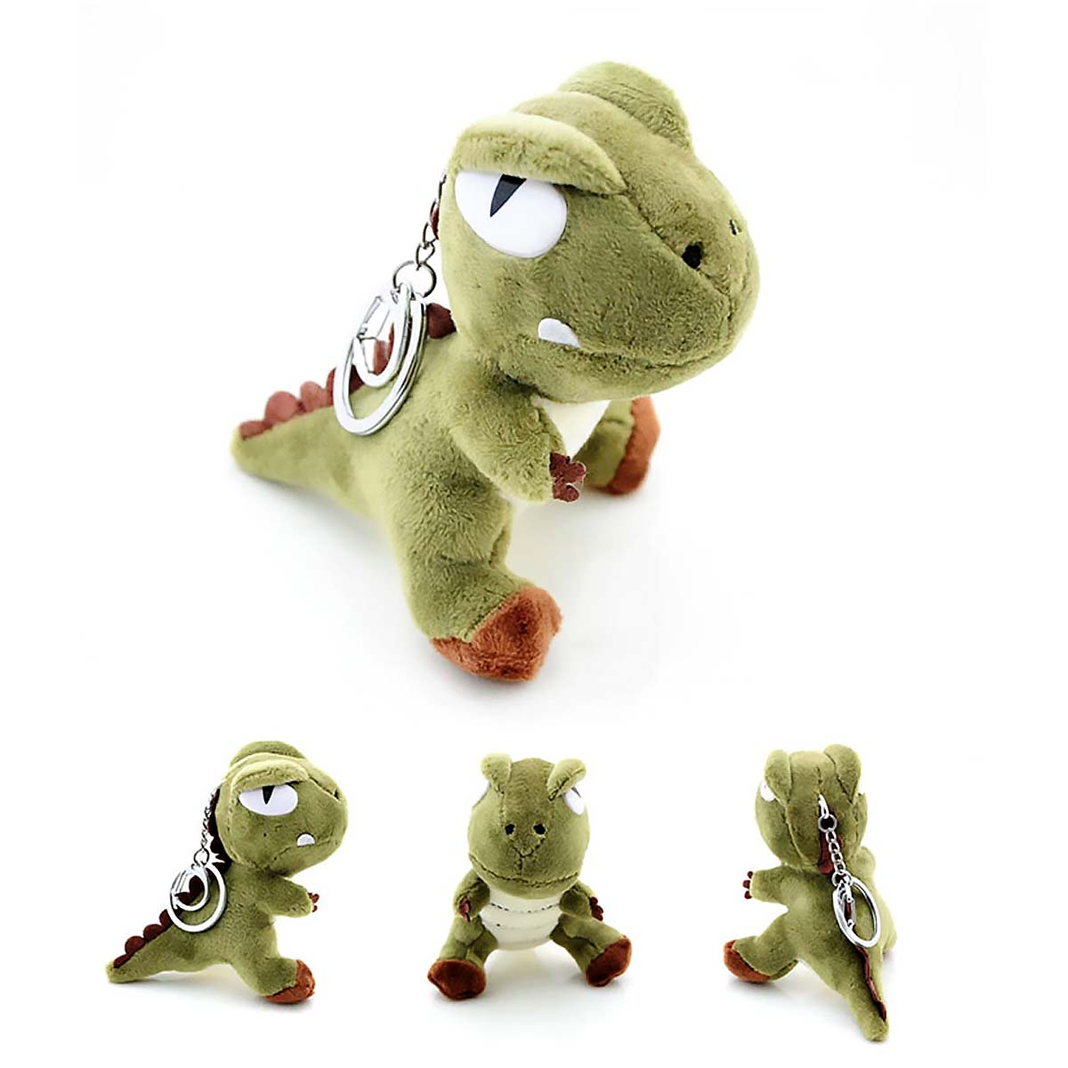 Soft Cuddly T-Rex Dinosaurs Boys Girls Backpack Charm Keyring - Soft Toys by Fashion Accessories