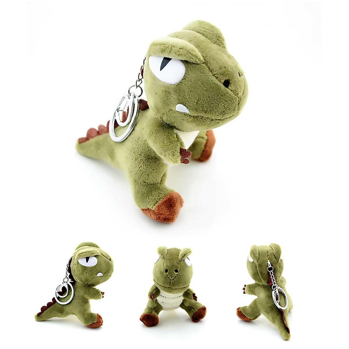 Soft Cuddly T-Rex Dinosaurs Boys Girls Backpack Charm Keyring by Fashion Accessories