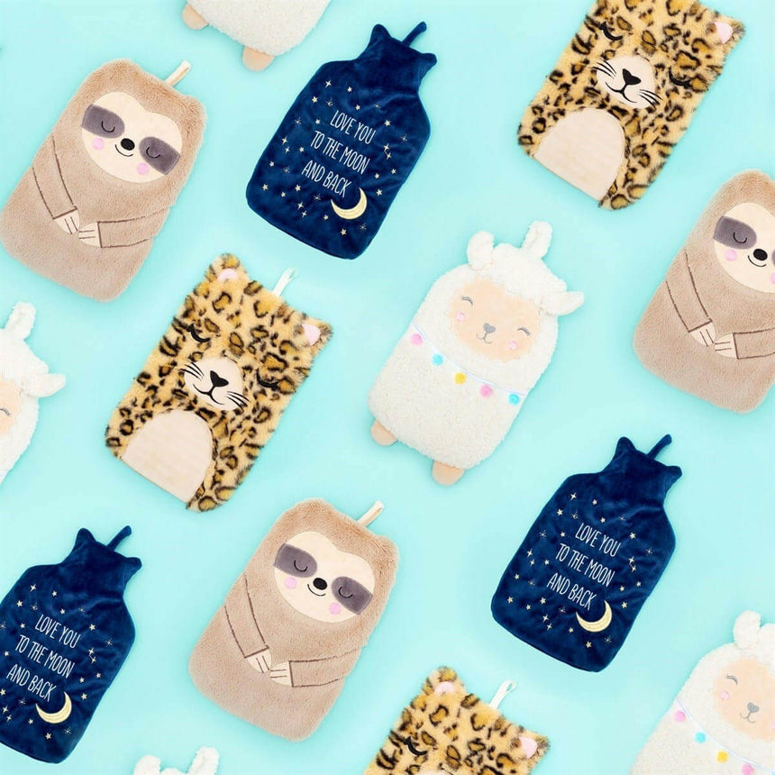 The Fashion Gift Shop: Soft Lima Llama Hot Water Bottle, Winter Warmer Essential. by Sass and Belle, Hot Water Bottles