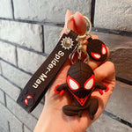 Spiderman 3D Keyring, Plus Black Spiderman with Charms  Spiderman  The Fashion Gift Shop .