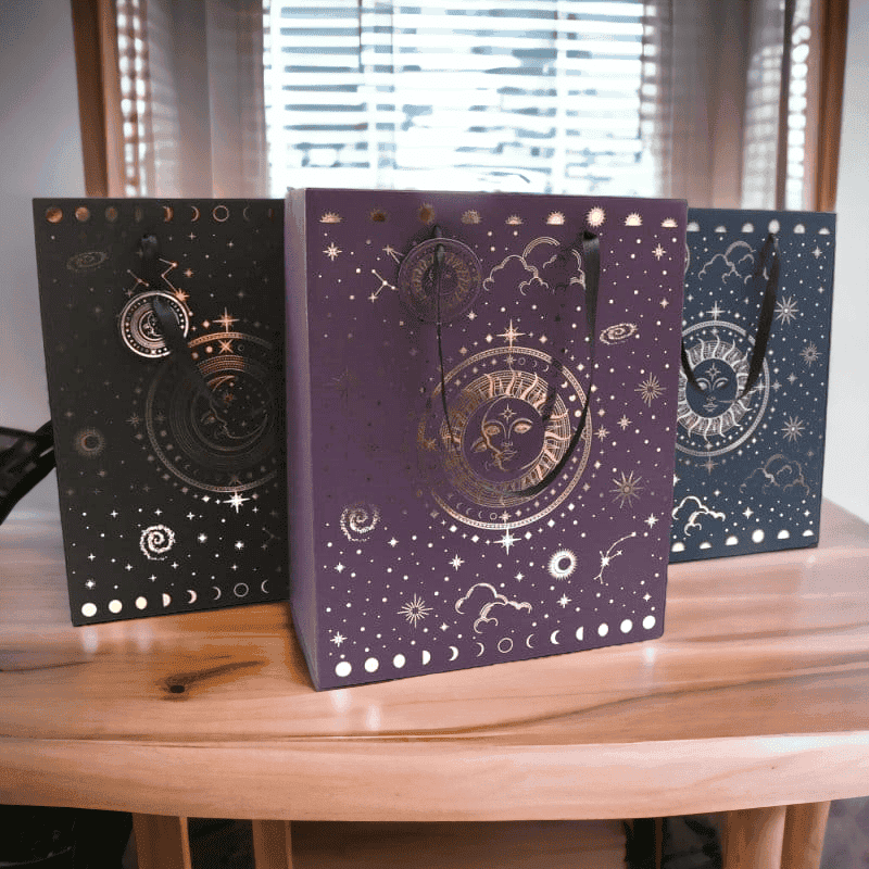 Sun and Moon Gift Bags - 2 Sizes 3 Colours 23cm and 33cm - Gift Bag by Sil