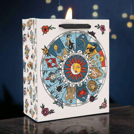 The Fashion Gift Shop: Sun and Moon Zodiac Designs Gift Bag with Astrological Signs by Sil, Gift Bag
