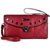 Superb Quality Womens Clutch Evening Small Handbag Ladies Shoulder Bag - Red