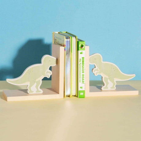 The Fashion Gift Shop: T - Rex Dinosaur Green Bookends by Sass and Belle, Wall Hooks & Drawers
