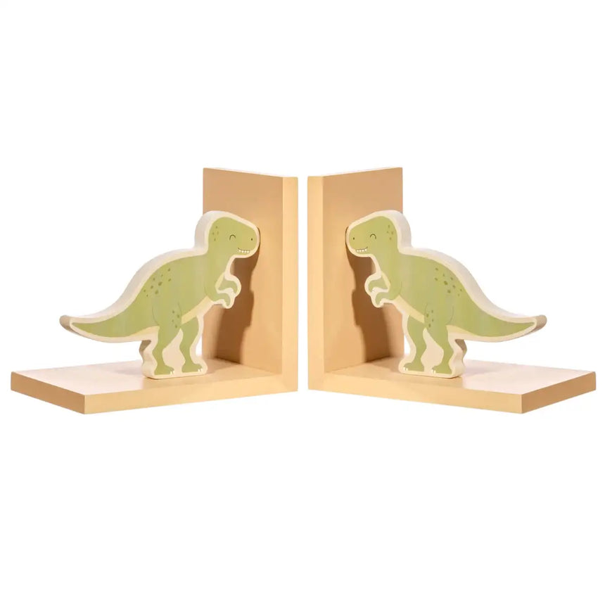 The Fashion Gift Shop: T - Rex Dinosaur Green Bookends by Sass and Belle, Wall Hooks & Drawers