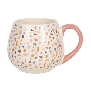 The Fashion Gift Shop: Terrazzo Print Rounded Mug by Jones Home & Gifts, Mugs and Cups