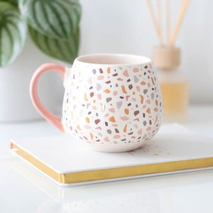 Terrazzo Print Rounded Mug - Mugs and Cups by Jones Home & Gifts