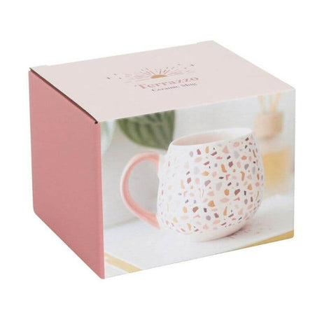 The Fashion Gift Shop: Terrazzo Print Rounded Mug by Jones Home & Gifts, Mugs and Cups