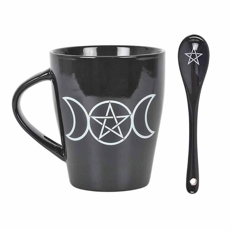 Witches Brew Morning Potion Hocus Pocus Mugs with Spoons by Spirit of equinox
