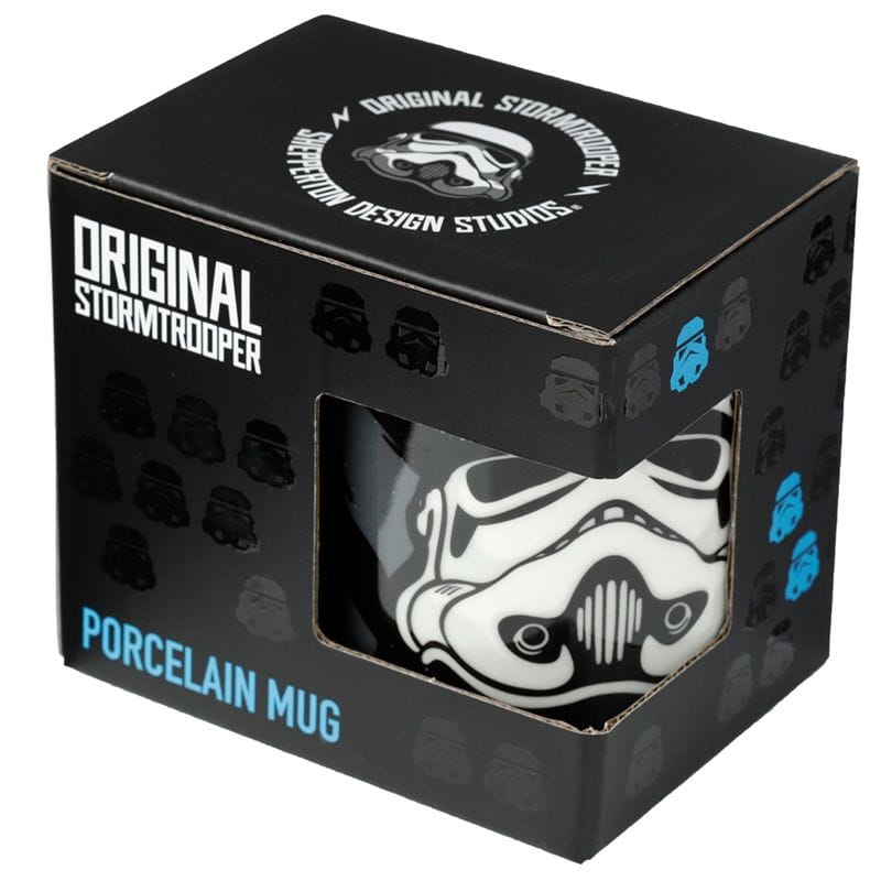 The Original Stormtrooper Black Porcelain Mug - Mugs and Cups by Puckator