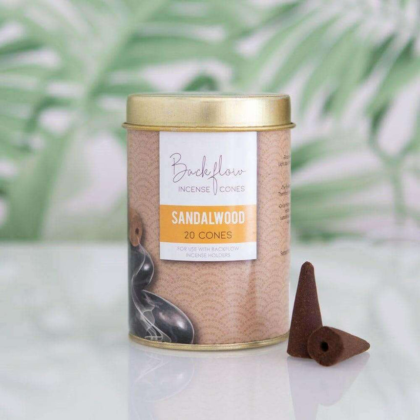 The Fashion Gift Shop: Tin of 20 Jumbo Long Lasting Backflow Cones for Backflow Burners by Elements, Backflow Cones