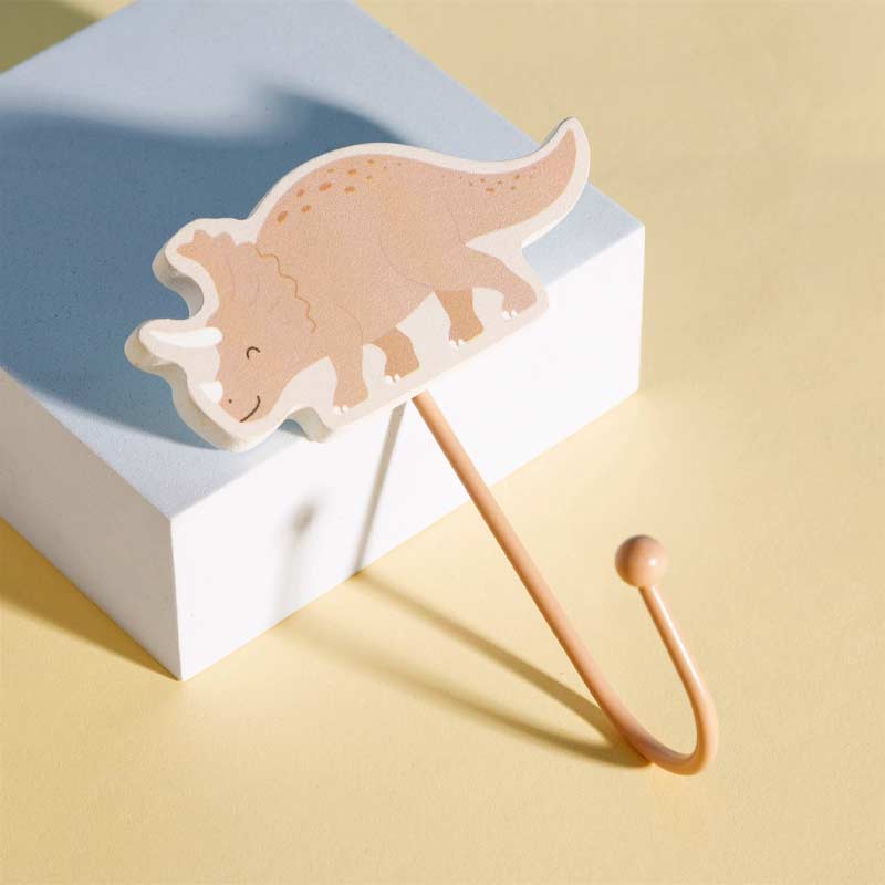 Triceratops - T-Rex Dinosaur Bedroom Wall Hooks - Wall Hooks & Drawers by Sass & Belle
