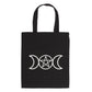 Triple Moon Cotton Tote Bag - Lunch Boxes & Totes by Spirit of equinox
