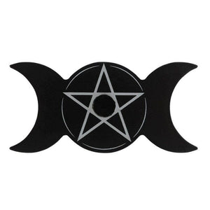 The Fashion Gift Shop: Triple Moon - Magic Candle Holder for Spell Candles by Spirit of equinox, Candle Holders