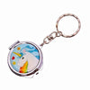 Unicorn Enchanted Rainbow Pocket Mirror With Keyring - Blue