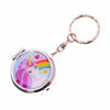Unicorn Enchanted Rainbow Pocket Mirror With Keyring - Purple