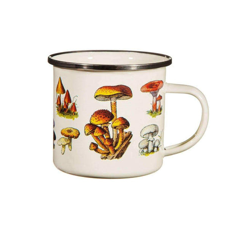 The Fashion Gift Shop: Vintage Mushroom Enamel Mug by Sass and Belle, Mugs and Cups