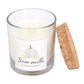 Warm Vanilla Scented Autumn Candle with Glass Jar and Matching Box - Candles by Elements