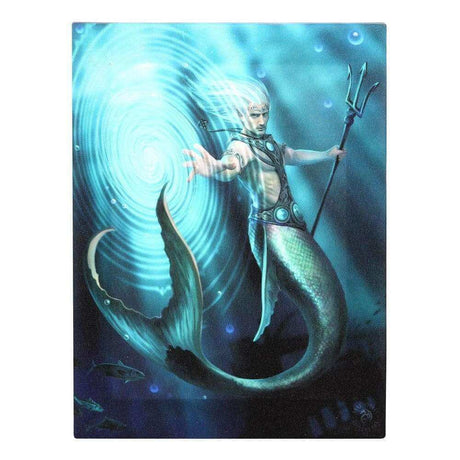 The Fashion Gift Shop: Water Element Wizard Merman Canvas Wall Art Print by Anne Stokes by Anne Stokes, Wall Art's
