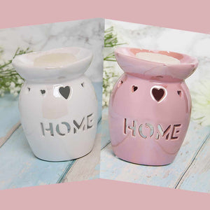Home Wax Warmer - Oil Burner with Heart Cut Out - Oil Burner & Wax Melters by escential Living