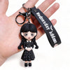 Wednesday Adams, Thing Hand, 3D Keyring with Charms - Wednesday Black Dress