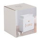 White Love Wax Melter, Oil Burner with Cut Out Detail - Oil Burner & Wax Melters by Jones Home & Gifts