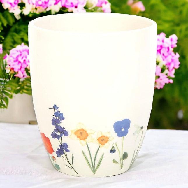 Wildflower Ceramic Plant Pot - Pots & Planters by Jones Home & Gifts