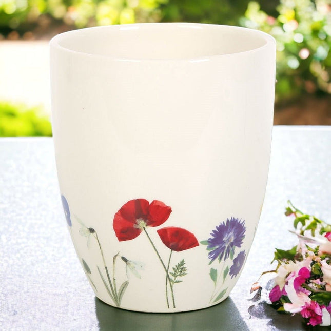 Wildflower Ceramic Plant Pot - Pots & Planters by Jones Home & Gifts