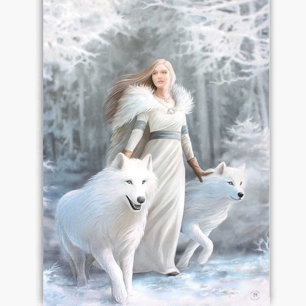Winter Guardian Wall Art Canvas Print by Anne Stokes - Wall Art's by Anne Stokes