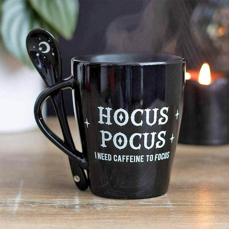 The Fashion Gift Shop: Witches Brew Morning Potion Hocus Pocus Mugs with Spoons by Spirit of equinox, Mugs and Cups