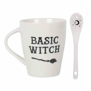 The Fashion Gift Shop: Witches Brew Morning Potion Hocus Pocus Mugs with Spoons by Spirit of equinox, Mugs and Cups