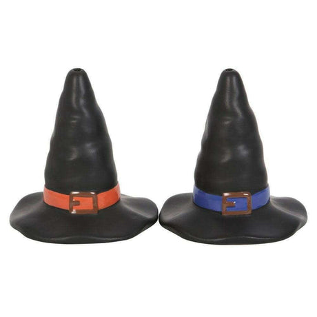 The Fashion Gift Shop: Witches Hat Salt and Pepper Shakers, Whimsical Halloween Tableware, Gothic Gifts by Spirit of equinox, Cruet Sets