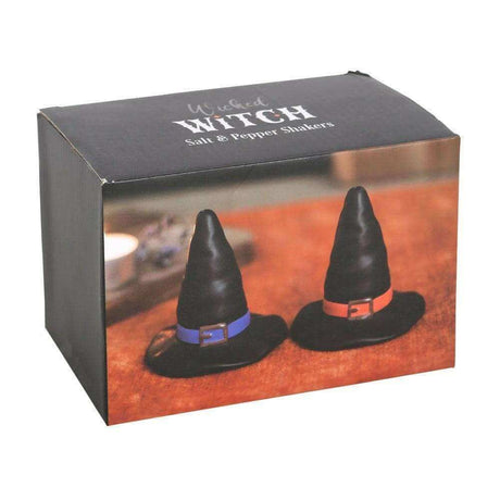 The Fashion Gift Shop: Witches Hat Salt and Pepper Shakers, Whimsical Halloween Tableware, Gothic Gifts by Spirit of equinox, Cruet Sets