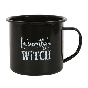 The Fashion Gift Shop: Witchy Enamel Mugs Halloween Autumn Hot Chocolate Mug Set by Spirit of equinox, Mugs and Cups