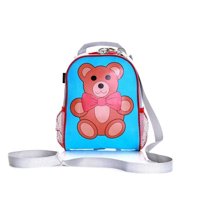Wobbly Forest Teddy Bear Toddlers Backpack With Reins Padded Shoulder Straps - Toddlers Backpack by Fashion Accessories