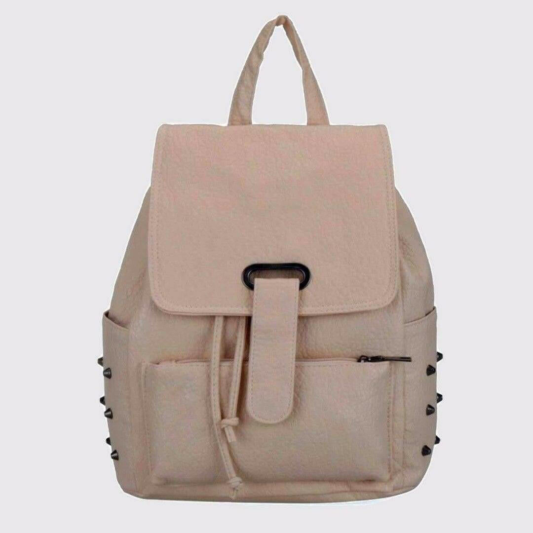The Fashion Gift Shop: Womens Girls Leather Style Quality Backpack School Work Rucksack Stud Fashion by Fashion Accessories,