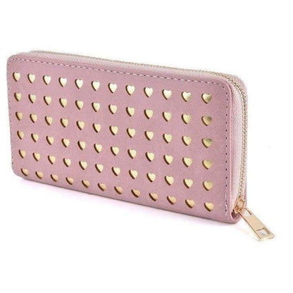 Womens Love Heart Laser Cut Purse Long Wallet High Quality Perfect Gifts - Purses and Wallets by Acess London