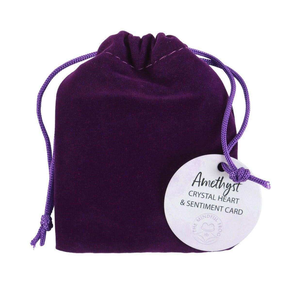 You Are Special to Me Amethyst Crystal Heart Gift Bag by Spirit of equinox