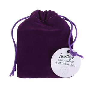 The Fashion Gift Shop: You Are Special to Me Amethyst Crystal Heart Gift Bag by Spirit of equinox, Lucky Crystals